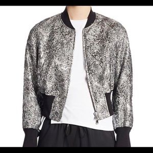Phillip Lim Metallic Floral Burnout jacket